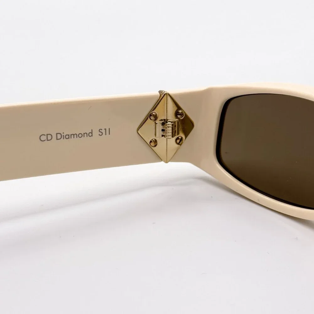 NEW DIOR CD DIAMOND S1I 50F0 IVORY UNISEX SUNGLASSES CD DIAMOND S1I 50F